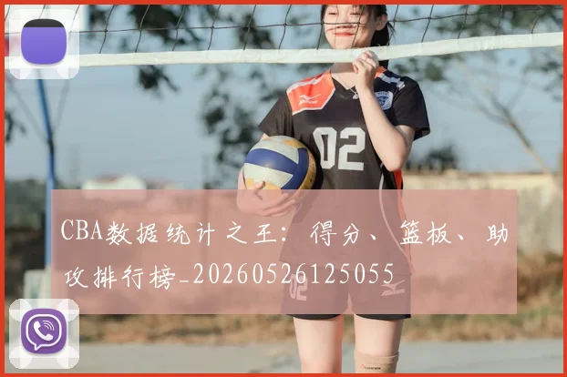 CBA数据统计之王：得分、篮板、助攻排行榜_20260526125055